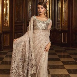 Maria b original saree Rose Gold unstitched